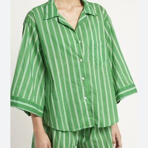 Faithful the brand green striped top